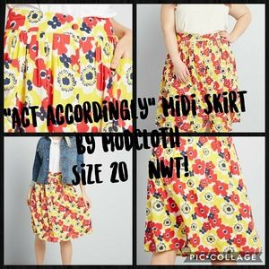 NWT Size 20 ModCloth "Act Accordingly" Skirt